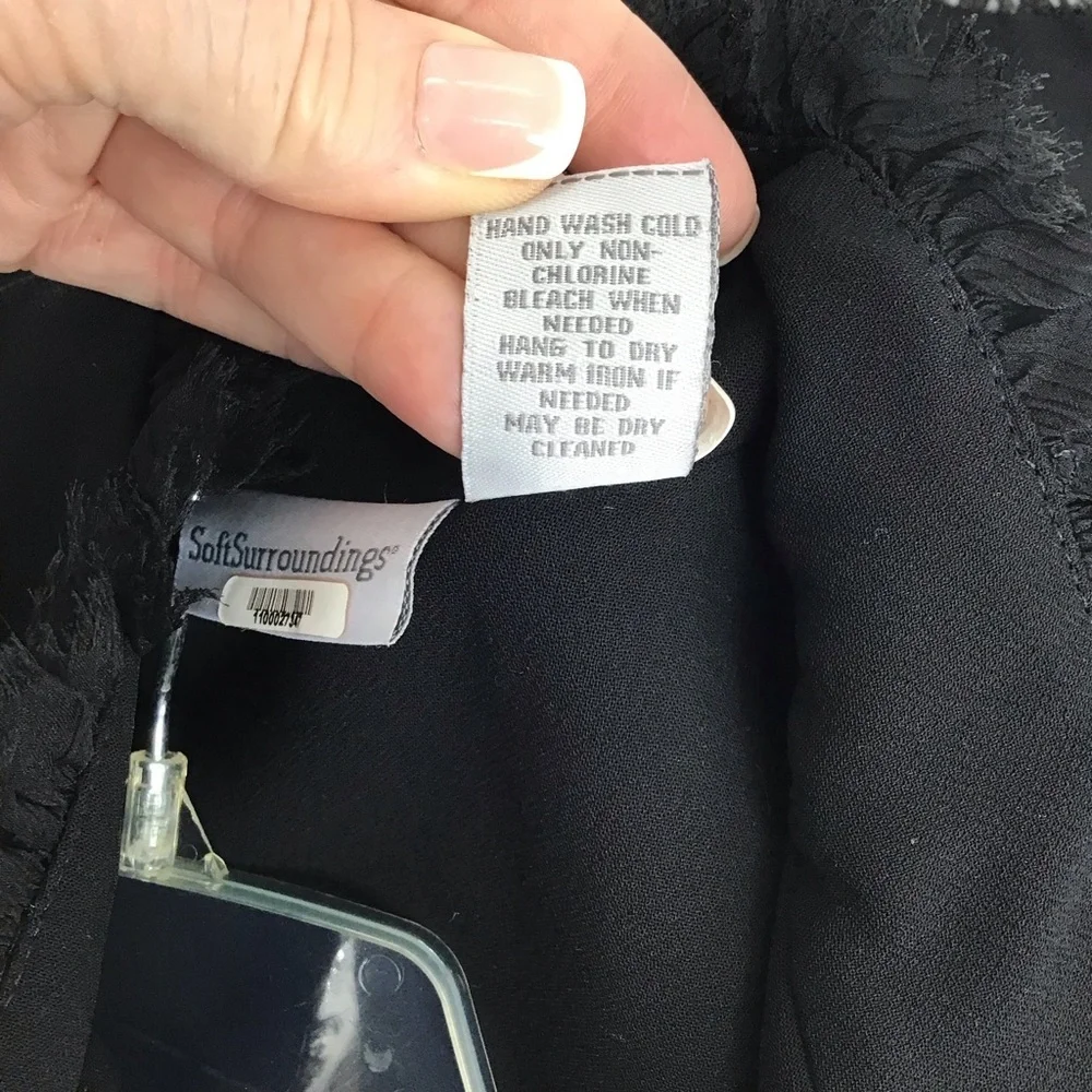 Soft Surroundings Stratford Military Style Jacket Blazer Steam Punk Black Size M - Picture 10 of 10